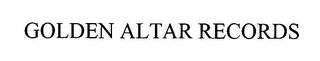 GOLDEN ALTAR RECORDS logo
