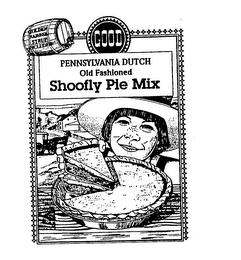 GOLDEN BARREL SYRUP INCLUDED GOOD PENNSYLVANIA DUTCH OLD FASHIONED SHOOFLY PIE MIX logo