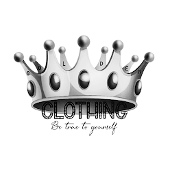 GOLDEN CLOTHING BE TRUE TO YOURSELF logo
