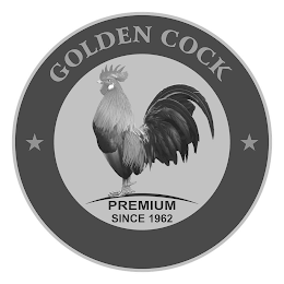 GOLDEN COCK PREMIUM SINCE 1962 logo