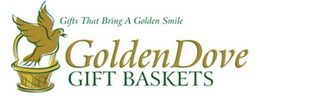 GOLDEN DOVE GIFT BASKETS GIFTS THAT BRING A GOLDEN SMILE logo