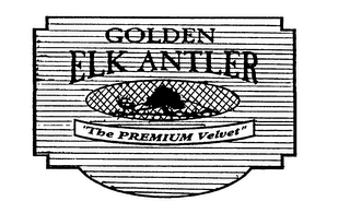 GOLDEN ELK ANTLER "THE PREMIUM VELVET" logo
