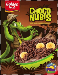 GOLDEN FOODS CHOCO NUBIS ARROZ INFLADO CON SABOR A CHOCOLATE logo