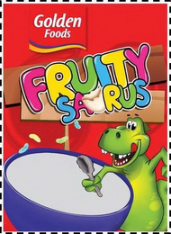 GOLDEN FOODS FRUITY SAURUS logo