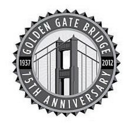 GOLDEN GATE BRIDGE 75TH ANNIVERSARY 1937 2012 logo