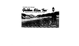 GOLDEN LEAF BRAND GOLDEN SLIM TEA ORIENTAL NATURAL HERBAL DIETERS DRINK logo