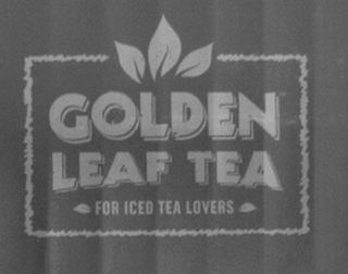 GOLDEN LEAF TEA FOR ICED TEA LOVERS logo