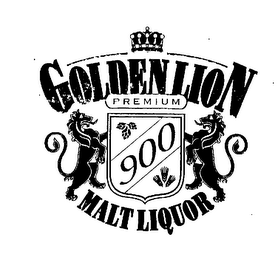 GOLDEN LION 900 PREMIUM MALT LIQUOR logo