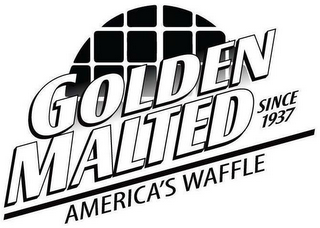 GOLDEN MALTED SINCE 1937 AMERICA'S WAFFLE logo