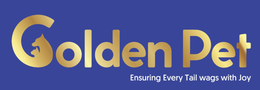 GOLDEN PET ENSURING EVERY TAIL WAGS WITH JOY logo