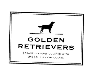 GOLDEN RETRIEVERS CARAMEL CANDIES COVERED WITH SMOOTH MILK CHOCOLATE logo