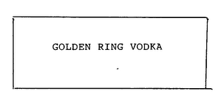 GOLDEN RING VODKA logo
