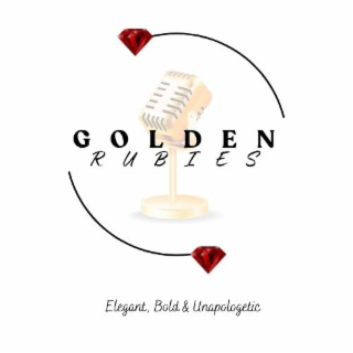GOLDEN RUBIES ELEGANT, BOLD & UNAPOLOGETIC logo