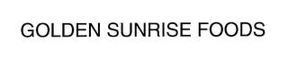 GOLDEN SUNRISE FOODS logo