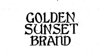 GOLDEN SUNSET BRAND logo
