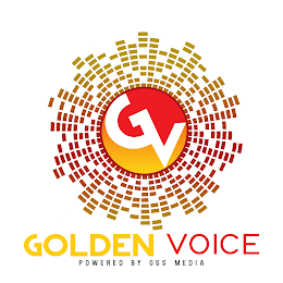 GOLDEN VOICE GV POWERED BY GSS MEDIA logo