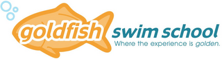GOLDFISH SWIM SCHOOL WHERE THE EXPERIENCE IS GOLDEN. logo