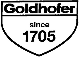 GOLDHOFER SINCE 1705 logo