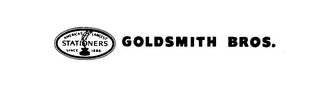GOLDSMITH BROS AMERICA'S LARGEST STATIONERS SINCE 1886 logo