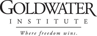 GOLDWATER I N S T I T U T E WHERE FREEDOM WINS. logo