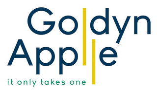 GOLDYN APPLLE IT ONLY TAKES ONE logo