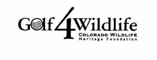 GOLF 4 WILDLIFE COLORADO WILDLIFE HERITAGE FOUNDATION logo
