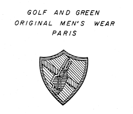 GOLF AND GREEN ORIGINAL MEN'S WEAR PARIS logo