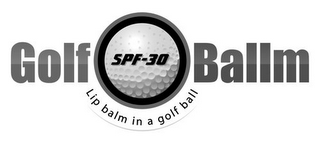 GOLF BALLM LIP BALM IN A GOLF BALL SPF-30 logo
