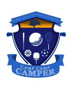 GOLF · BASKETBALL · BASEBALL · SOCCER · TENNIS TABLE TENNIS · TOP GUN · MOTION CAMP CAMP CAMP CAMPER logo