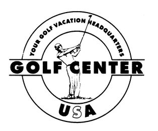 GOLF CENTER USA YOUR GOLF VACATION HEADQUARTERS logo