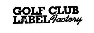 GOLF CLUB LABEL FACTORY logo
