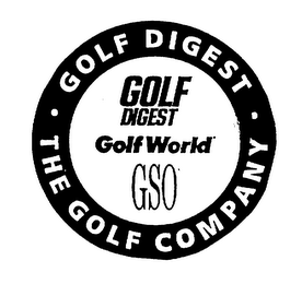 GOLF DIGEST THE COMPANY GOLF DIGEST GOLF WORLD GSO logo