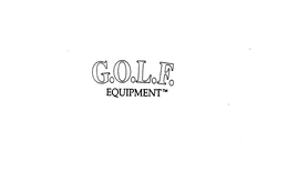 G.O.L.F. EQUIPMENT logo