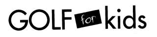 GOLF FOR KIDS logo