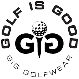 GOLF IS GOOD GIG GIG GOLFWEAR logo