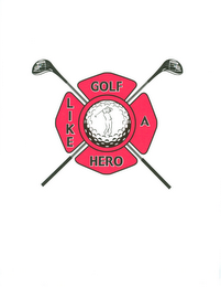 GOLF LIKE A HERO logo