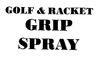 GOLF & RACKET GRIP SPRAY logo