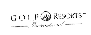 GOLF RESORTS INTERNATIONAL logo