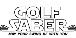 GOLF SABER MAY YOUR SWING BE WITH YOU logo