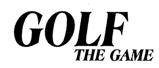 GOLF THE GAME logo