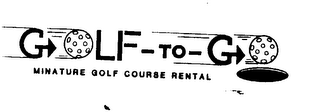 GOLF-TO-GO MINATURE GOLF COURSE RENTAL logo