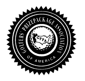 GOLFERS' PRIZEPACKAGE ASSOCIATION OF AMERICA logo