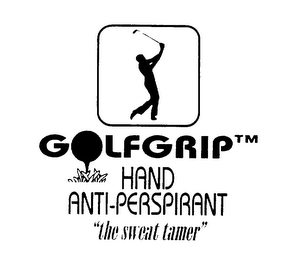 GOLFGRIP HAND ANTI-PERSPIRANT "THE SWEAT TAMER" logo