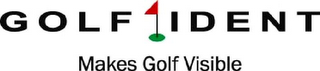 GOLFIDENT MAKES GOLF VISIBLE logo