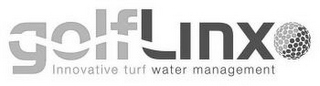 GOLFLINX INNOVATIVE TURF WATER MANAGEMENT logo