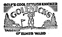 GOLFNICKS GOLF'S COOL STYLISH KNICKER TAILORED BY ELMER WARD logo