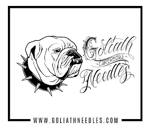 GOLIATH CARTRIDGE NEEDLES WWW.GOLIATHNEEDLES.COM logo