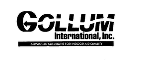 GOLLUM INTERNATIONAL, INC. ADVANCED SOLUTIONS FOR INDOOR AIR QUALITY logo