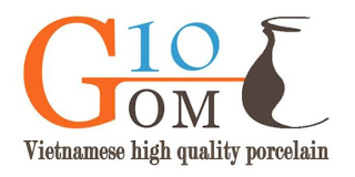 GOM 10 VIETNAMESE HIGH QUALITY PORCELAIN logo