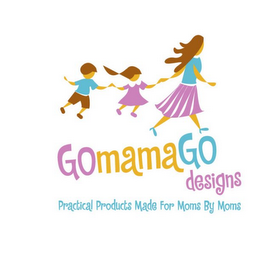 GOMAMAGO DESIGNS PRACTICAL PRODUCTS MADE FOR MOMS BY MOMS logo